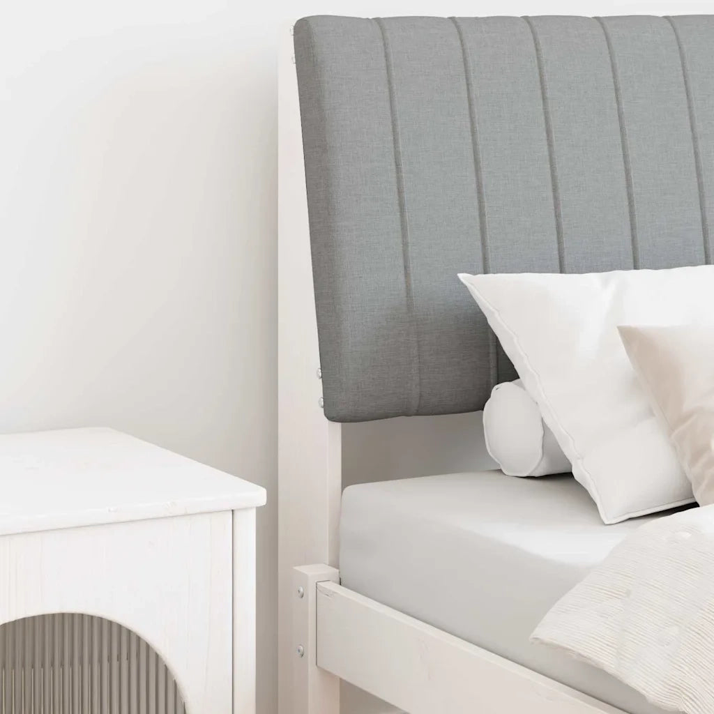 Testiera | Testata imbottita Grigio chiaro 75 cm Pino massello