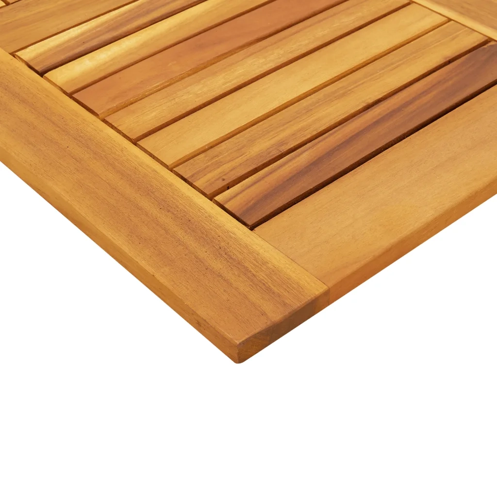 Piano per Tavolo 80x80x2,2 cm Quadrato Legno Massello di Faggio 4004256