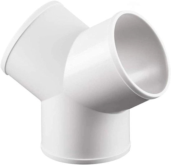 Connettore Y a 3 vie 100mm per canali d'aria in plastica circolare e accessori per sistemi di ventilazione e aspirazione