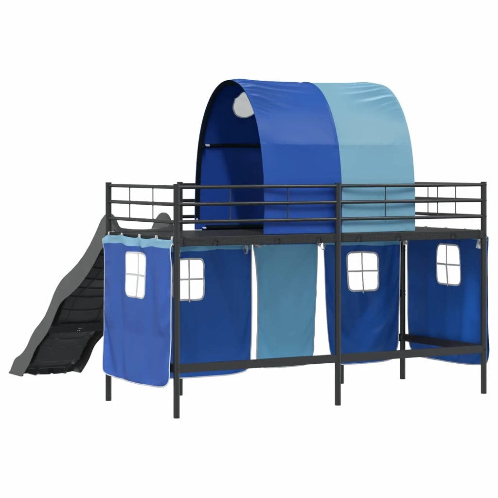 Struttura del letto loft per bambini Nero e Blu 90 x 190 cm 42020838