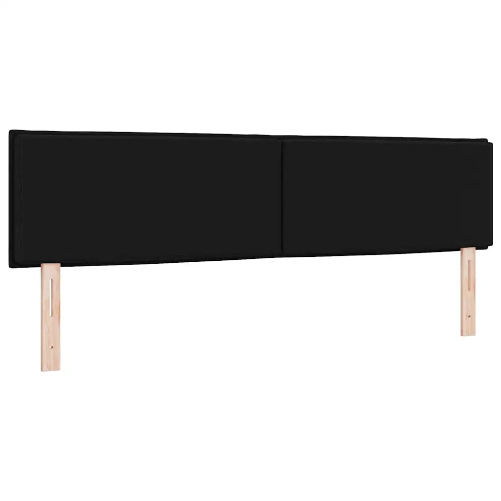 Testiera | Testata LED con strisce LED con Testiera | Testata Nero 180 cm Tessuto