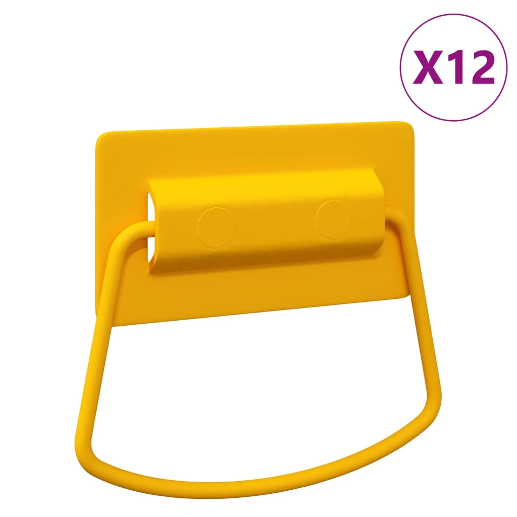 Maniglie per Armadi 12 pz Senape 85 x 45 mm Metallo CFW7022547