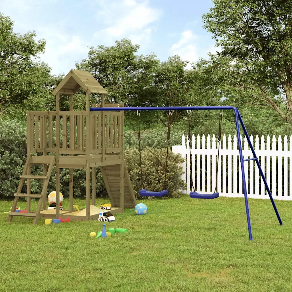 Set da Gioco da Esterno in Legno di Pino Impregnato 3155839