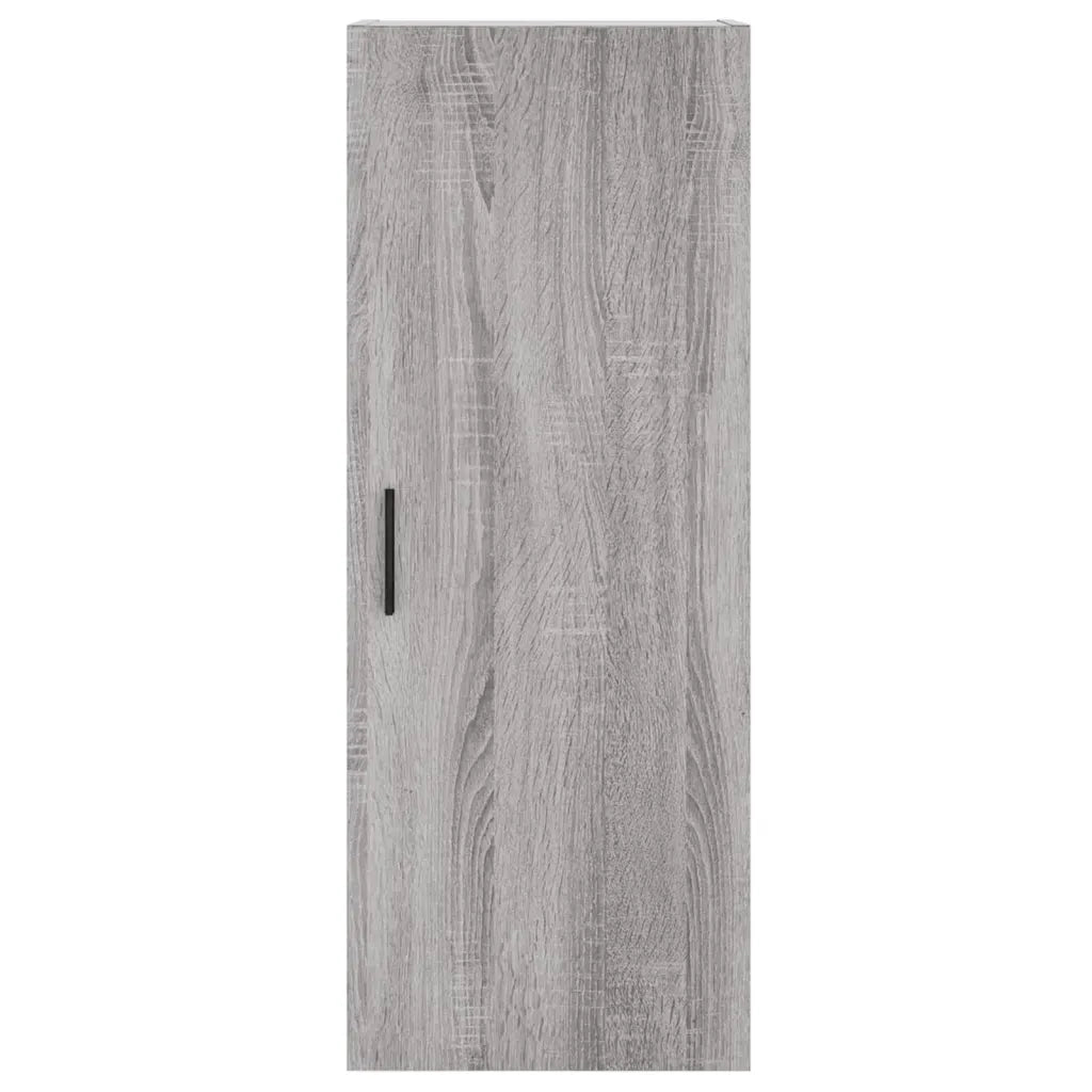 Credenza-Buffet-Armadio da cucina Grigio Sonoma 34,5x34x180 cm in Legno Multistrato 624293