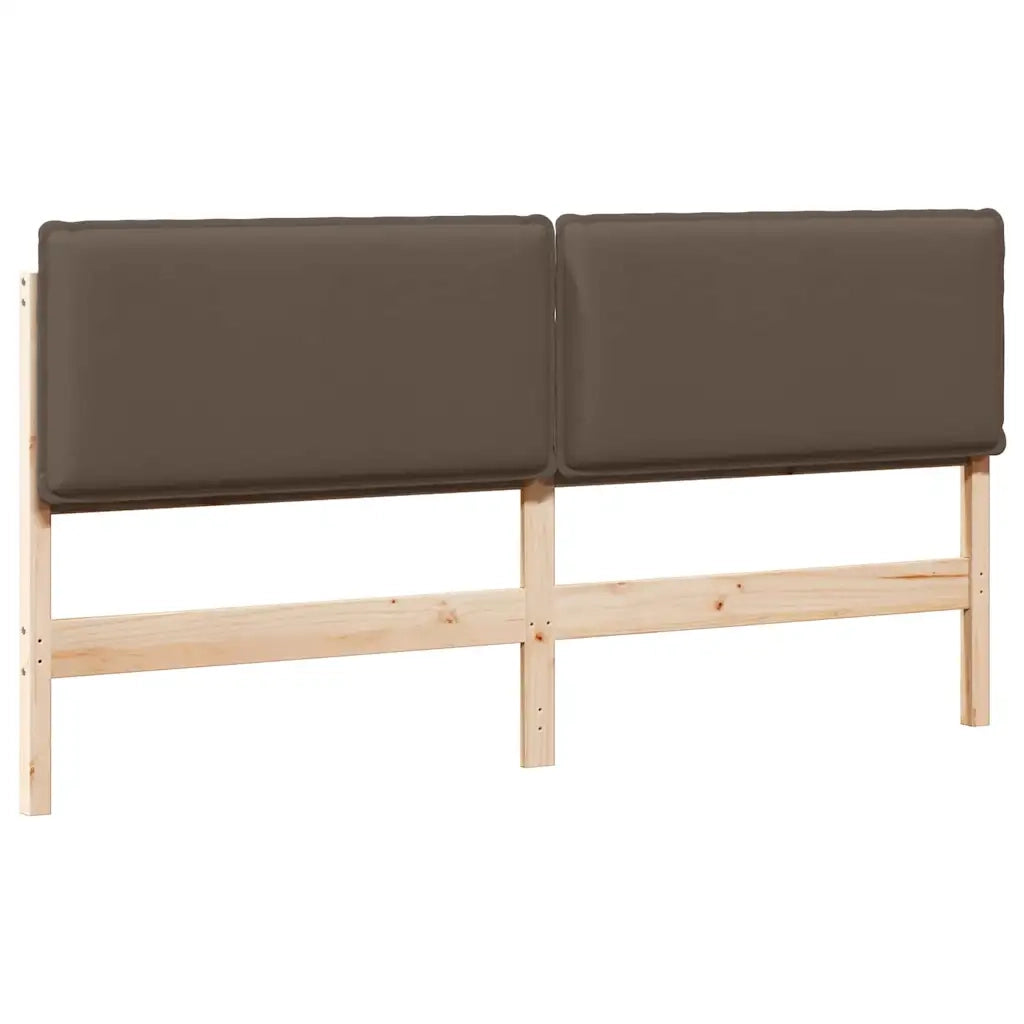Testiera imbottita-Testiera con Cuscini-Testata Grigio Naturale e Chiaro 180 cm 581945