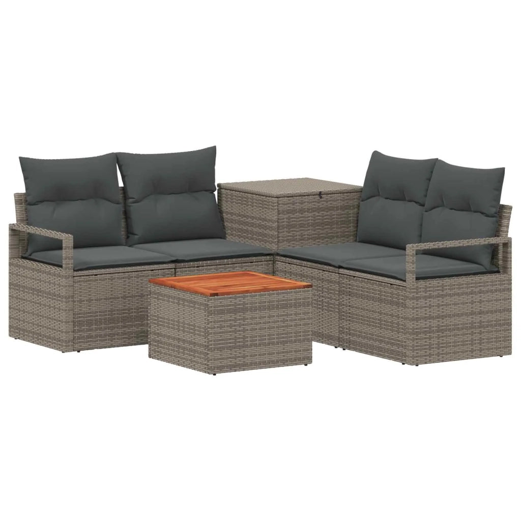 Set di divani 6 pz Grigio e Grigio Scuro 3447246