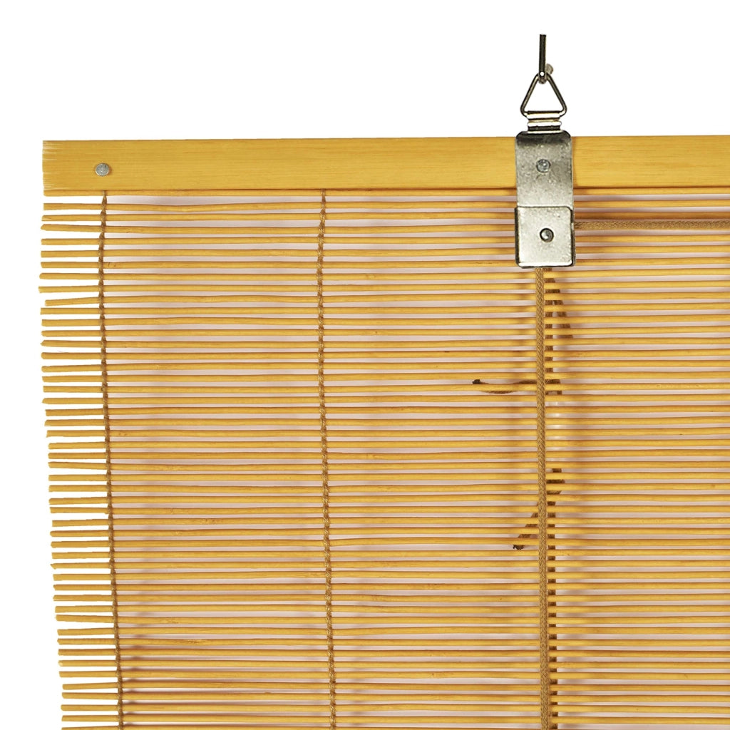 Tenda a rullo oscurante in bamboo naturale Marronechiaro 90x175 cm