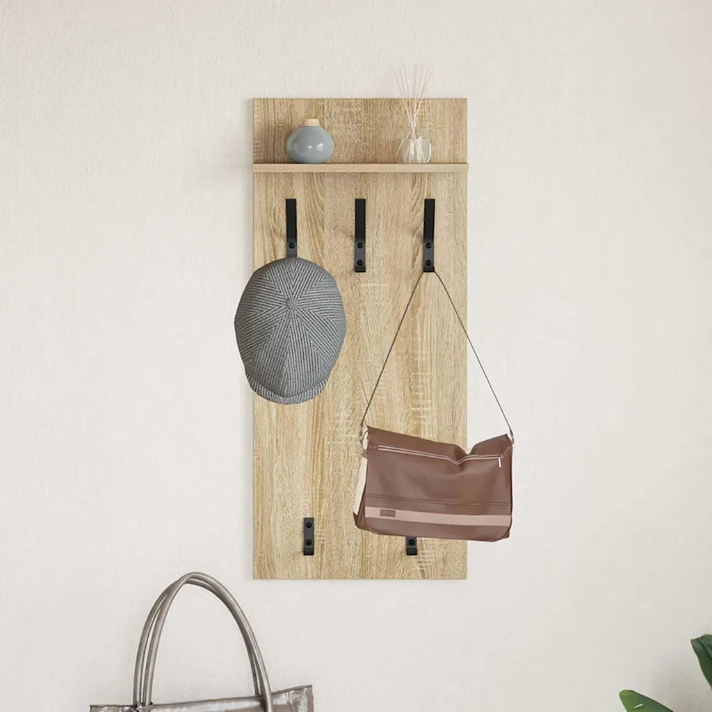 Appendiabiti a muro Rovere Sonoma 40 x 10 x 90 cm CFW2948276