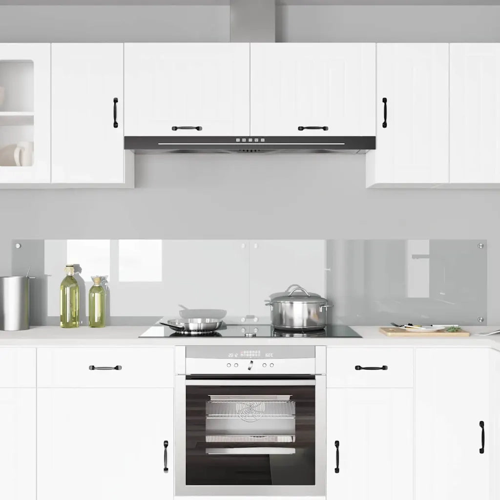 Rivestimento da Cucina 2 pz-Set di 2 Paraschizzi per Cucina Trasparente 110 x 40 cm