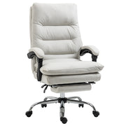 Sedia da ufficio con funzione massaggio, schienale reclinabile a 135¡ã, altezza regolabile, portata massima 120 kg, similpelle, 65x72x109-117 cm,
