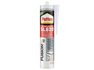 PATTEX SILICONE SL 620 NEUTRO COLORATO- - ml.300 marrone RAL 8014 - 2 pezzi HENKEL
