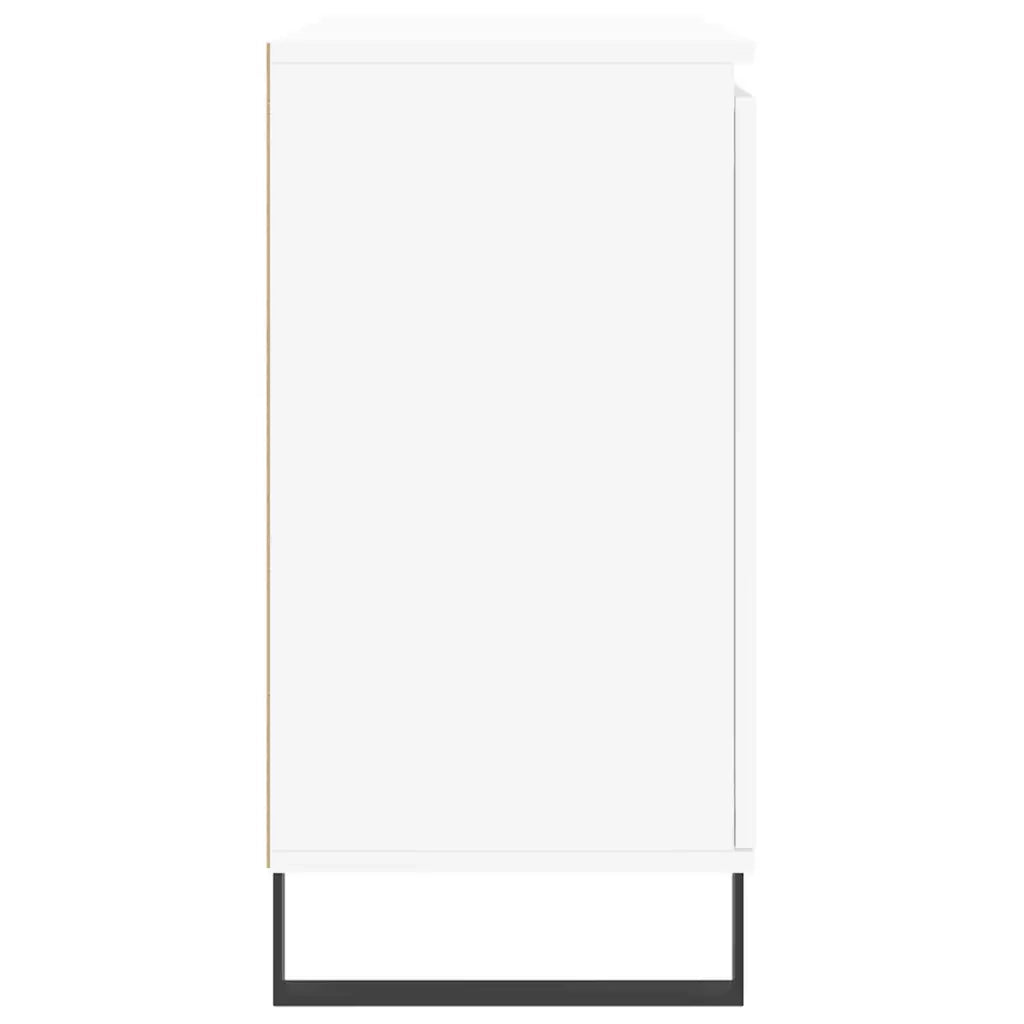 Credenza-Buffet-Armadio da cucina Bianca 101,5x35x70 cm in Legno Multistrato 340298