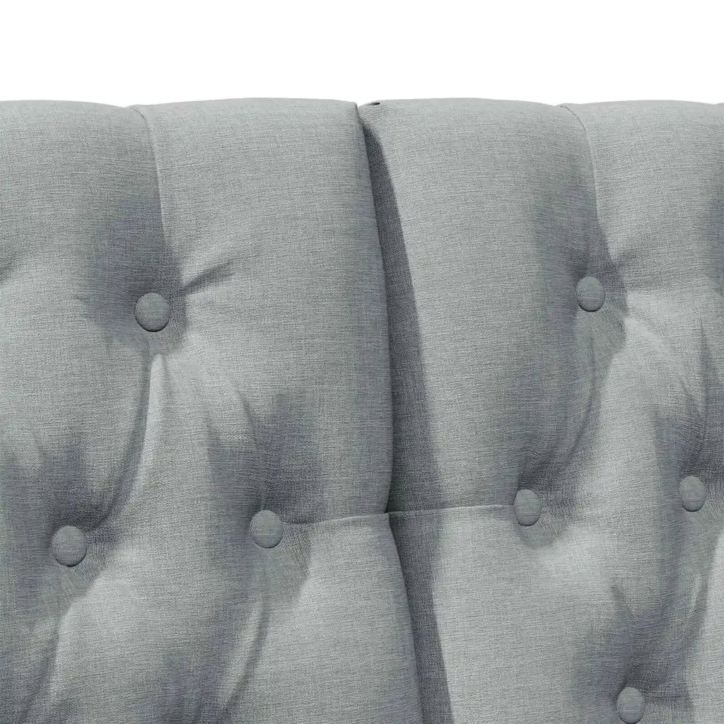 Testiera | Testata imbottita Grigio chiaro 140 cm Pino massello