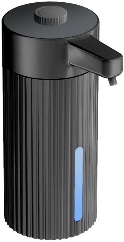 Dispensatore di sapone schiumante automatico, senza contatto: 400 ml plastico - 4 impostazioni regolabili, installazione a parete, ricaricabile, elettrico, automatico, intelligente, nero - Dispensatore di sapone automatico - Pompino di sapone