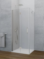 Box doccia angolare GLASS pieghevole + laterale fisso 75 (40+35)x70 cm cromo trasparente