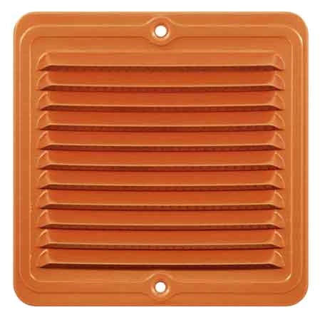 GRIGLIA DI AERAZIONE QUADRA IN RAME mm 140x250