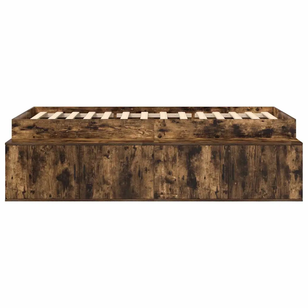 Struttura del letto-Giroletto Rovere fum¨¦ 90 x 200 cm Legno multistrato 753304