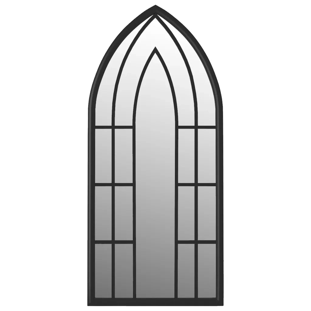 Specchio Nero 70x30 cm Ferro per Uso Interno