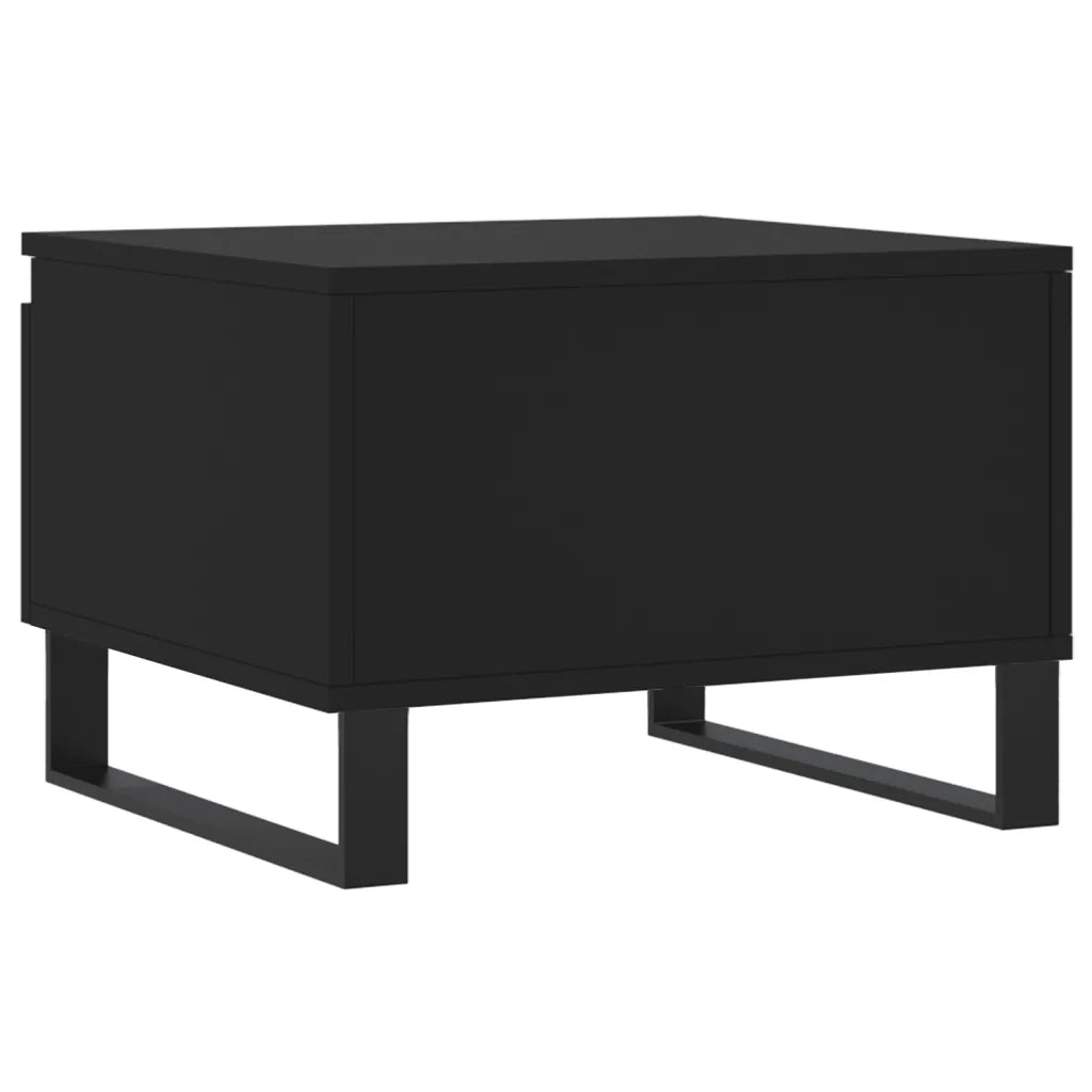 Tavolini da Salotto 2pz Neri 50x46x35 cm in Legno Multistrato 830879