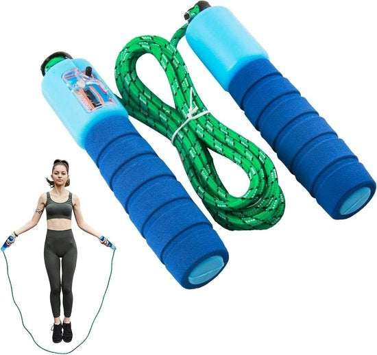 Saltello per Bambini con Maniglie Comode e Contatore Regolabile - Migliora la Salute e la Coordinazione - Regalo per Bambini Attivi (240 cm)