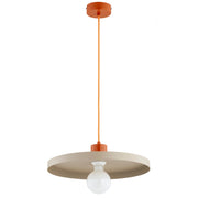 Lampada a sospensione loft beige/arancio E27 15W ETERI