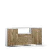 Mobile 2 Ante 2 Cassetti Kit Ossido Bianco cm 174x41x84h - Sarmog