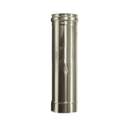 Elemento fumi canna fumaria D. 80 mm.lunghezza 0,5 mt. Tubo  acciaio inox 316