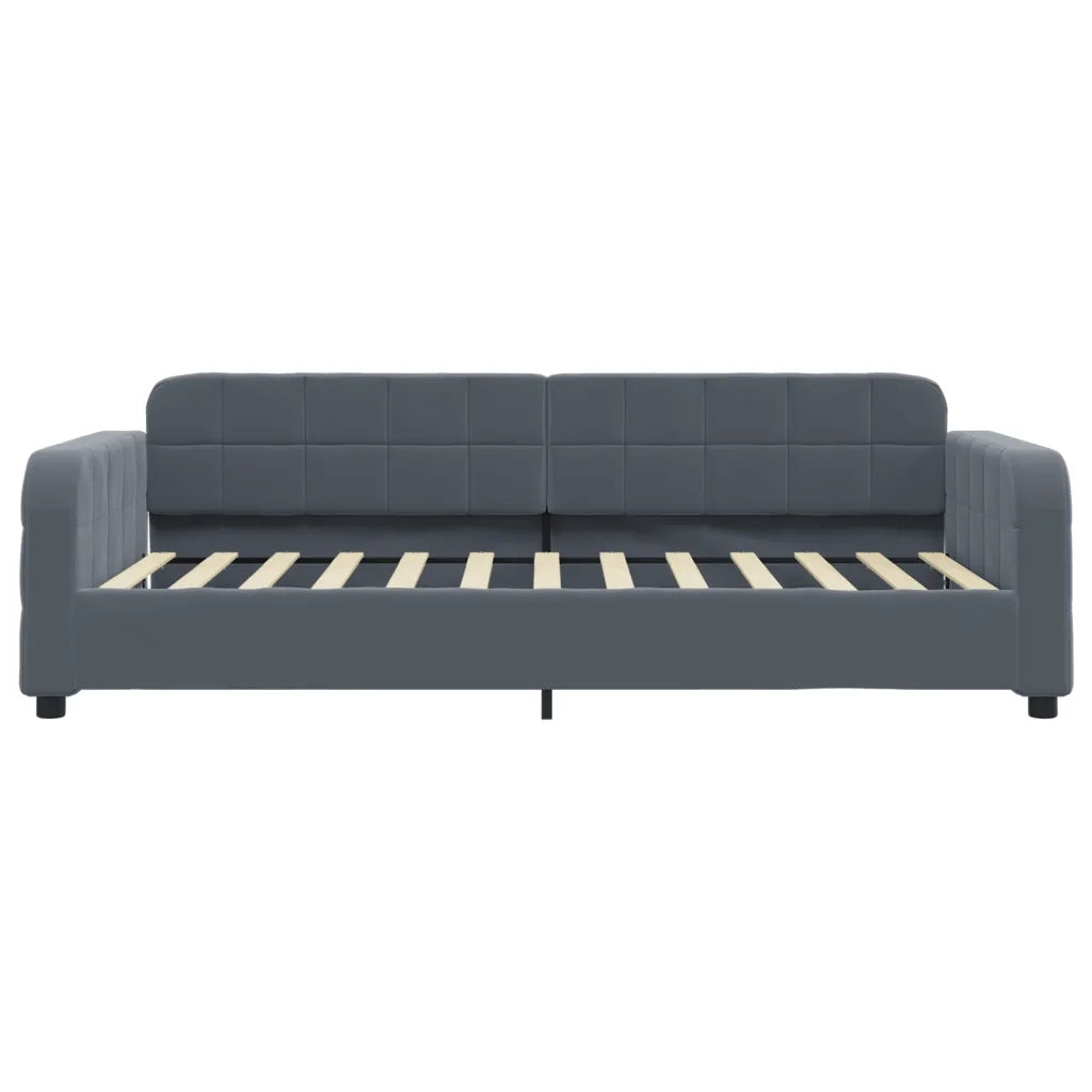 Letto da Giorno Grigio Scuro 80x200 cm in Velluto 354052