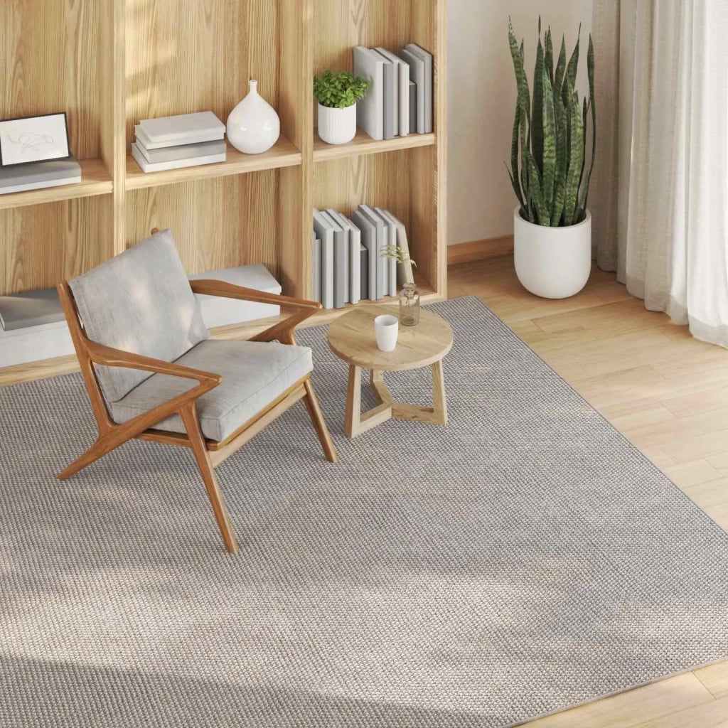Tappeti per area LUGO Crema e Taupe 120 x 120 cm Poliestere 42022707