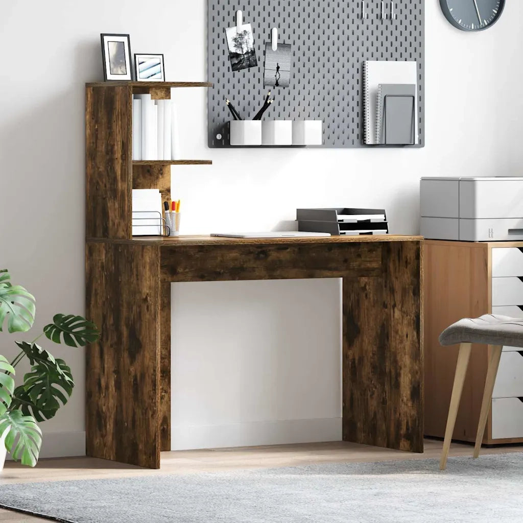 Scrivania Rovere fumé 102 x 50 x 124 cm Legno ingegnerizzato 869358