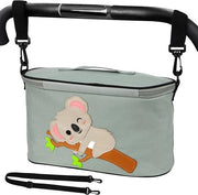Organizzatore per Carrioli Bambini - Materiale di Alta Qualità Oxford, Grande Capacità, Bicchieri Scegliuti, Installazione Facile - Ideale per Camminate, Shopping e Viaggi