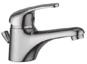 Rubinetto Miscelatore Monocomando per Lavabo con Scarico Automatico Cromato serie PEGASO