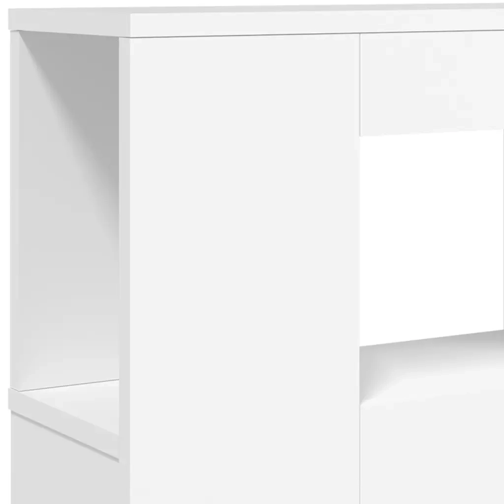 Testiera | Testata LED Bianca 140x18,5x103,5 cm Legno Multistrato