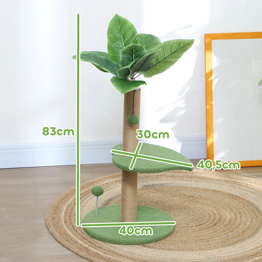 Albero per gatti con tiragraffi, palle e piattaforme ¨C zephmum ¨C 83 cm