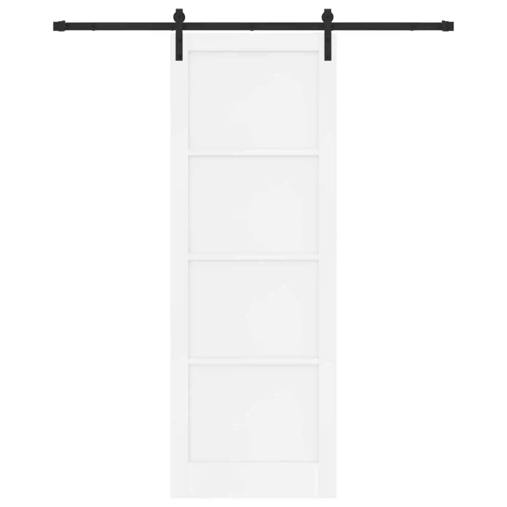Porta scorrevole Bianco e Nero 83 x 232 cm 3445410