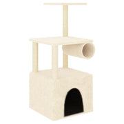 Albero per Gatti con Tiragraffi in Sisal Crema 109,5 cm CFW3897093