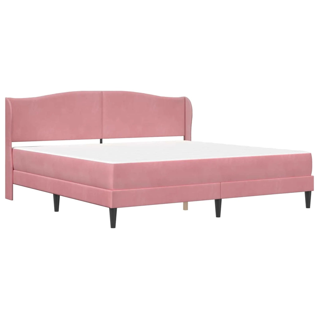 Struttura del letto con testiera Rosa 180 x 200 cm Velluto 3415223