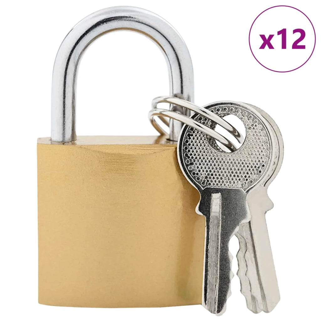 U Lock con Chiavi 12 pcs Ottone Ferro 42021892