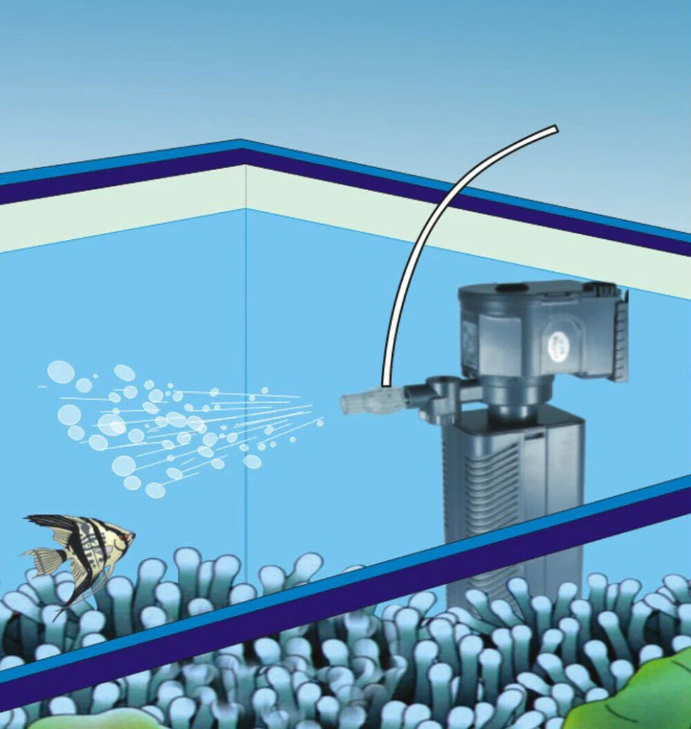 Pompa interna per acquario con cestello filtrante 1200 litri all'ora 22 watt 16_0002012
