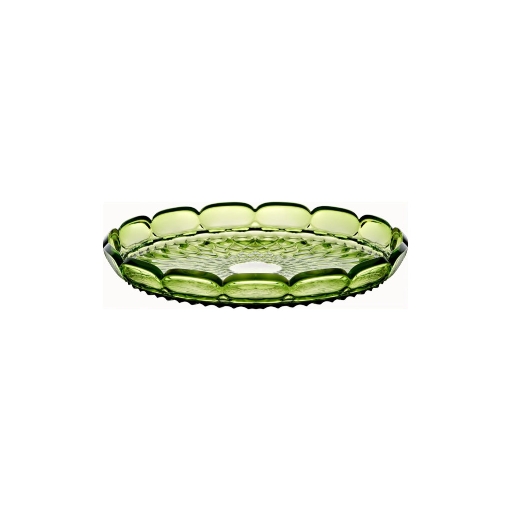 Vassoio tondo piccolo Ø30x4 cm verde ninfea