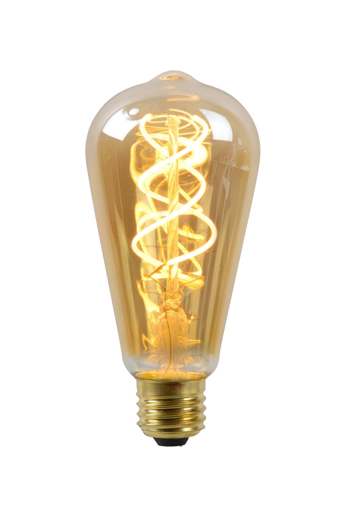 Lampadina LED filamento E27 5W ambra ovale 2200K Lucide