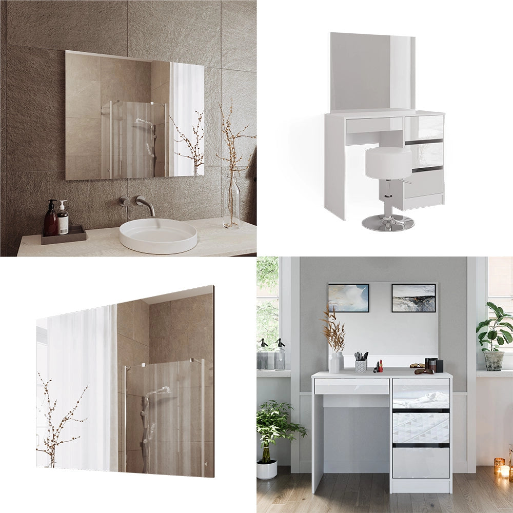 Vicco Specchio bagno Bianco 80 x 65 cm