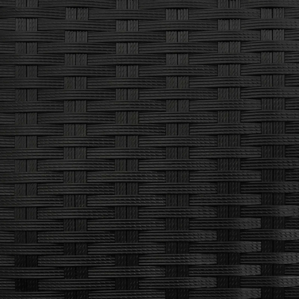 Tavolo laterale | Tavolino Nero polyrattan
