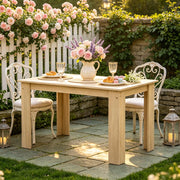Elegante tavolo da pranzo, tavolo da pranzo moderno dal design centrale, versatile tavolo da soggiorno (solo tavolo da pranzo)