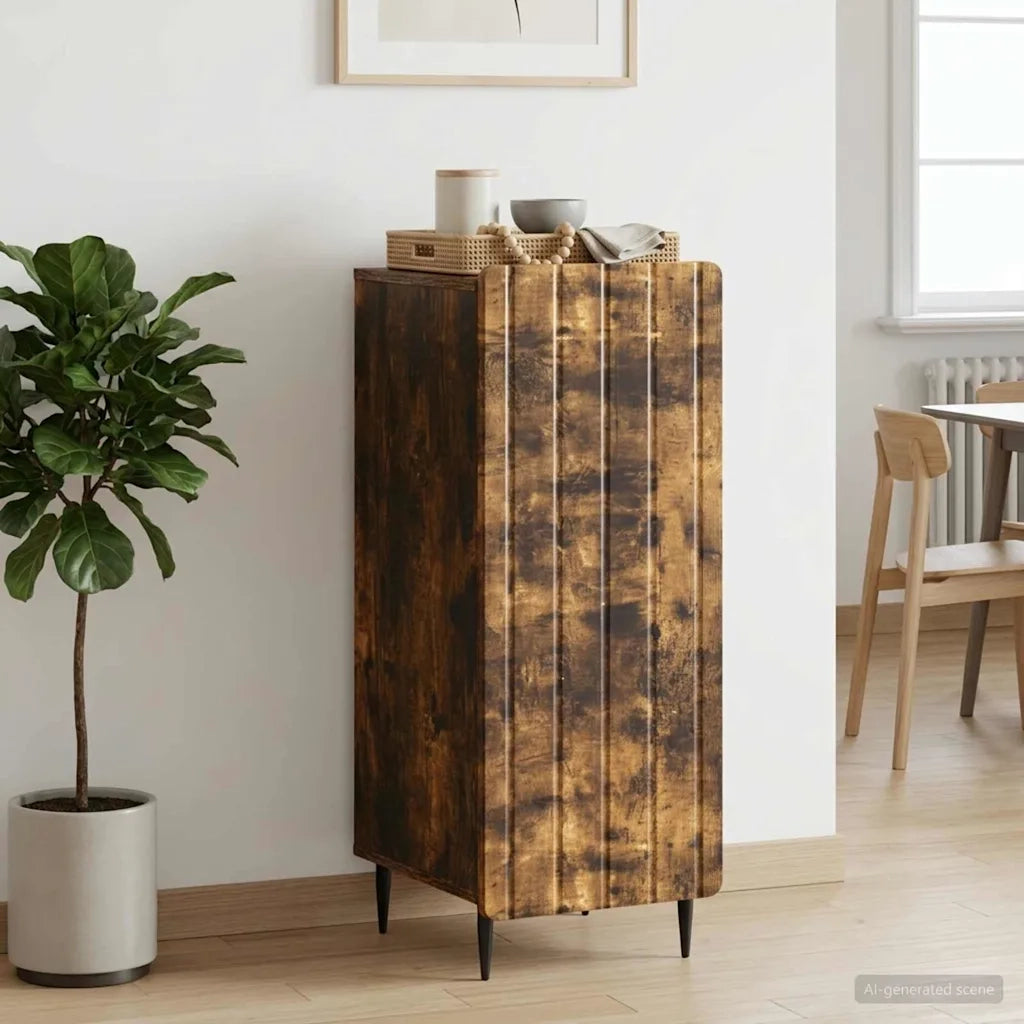 Credenza Rovere Fumo 34,5 x 33 x 92 cm Legno ingegnerizzato 894370