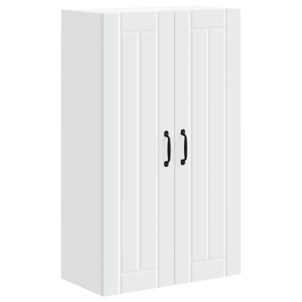 Mobile da cucina moderno e funzionale con vani portaoggetti 60 x 31 x 100 cm legno ingegnerizzato bianco 02_0054152