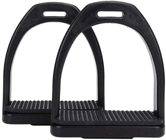Set a doppio di staffe per cavalli con alta resistenza - 2 pezzi - Maniglia antiscivolo in plastica - Maniglia di sicurezza - Materiale di alta qualità - Peso 345-555g - Staffe per cavalli