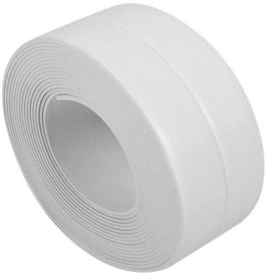 Kit di sigillaggio per bagno e doccia, lunghezza 3,2 m, materiale PVC, autoadesivo, per applicazioni su parete e vasca