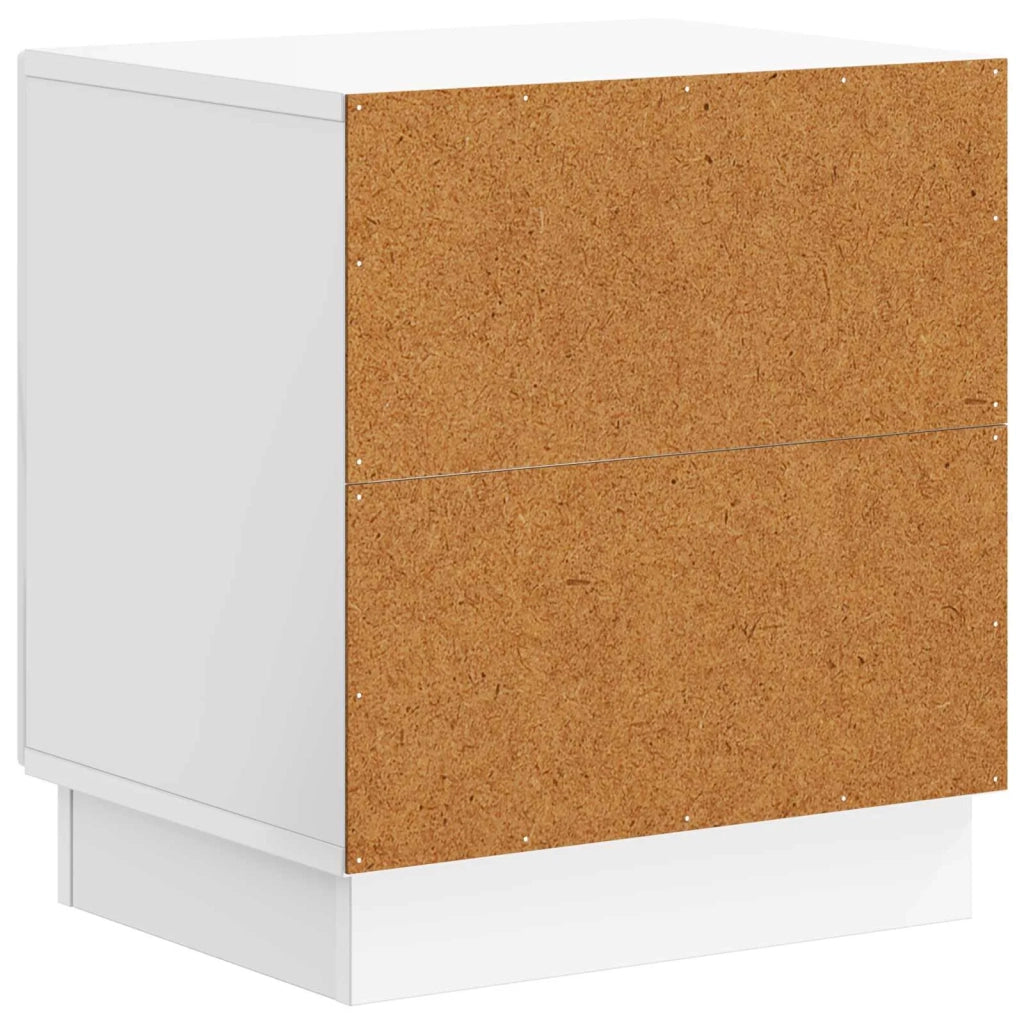 Comodino 2 pcs Bianco Lucido 43 x 34,5 x 47 cm 895264