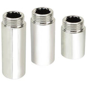PROLUNGA MF OTTONE CROMATO - 1/2MF + MM 10- 10 pezzi